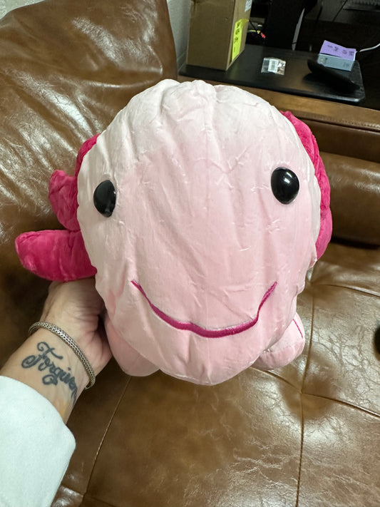 Big Pink Plush Axolot