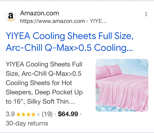 YIYEA Cooling Sheets Full Size, Arc-Chill Q-Max>0.5 Cooling Sheets for Hot Sleepers, Deep Pocket Up to 16", Silky Soft Thin Breathable Summer Bed Sheets, 4PC with 2 Sheets Fasteners (Pink)