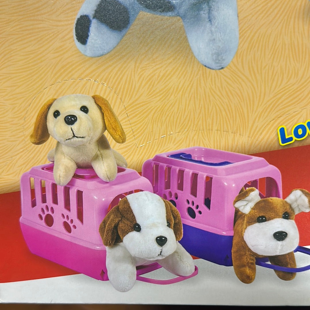 Plush Pet and Pet Carrier