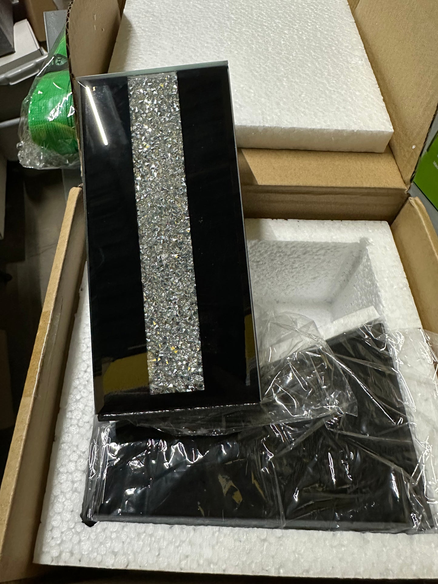 Set of Two BLACK Glam Book Ends