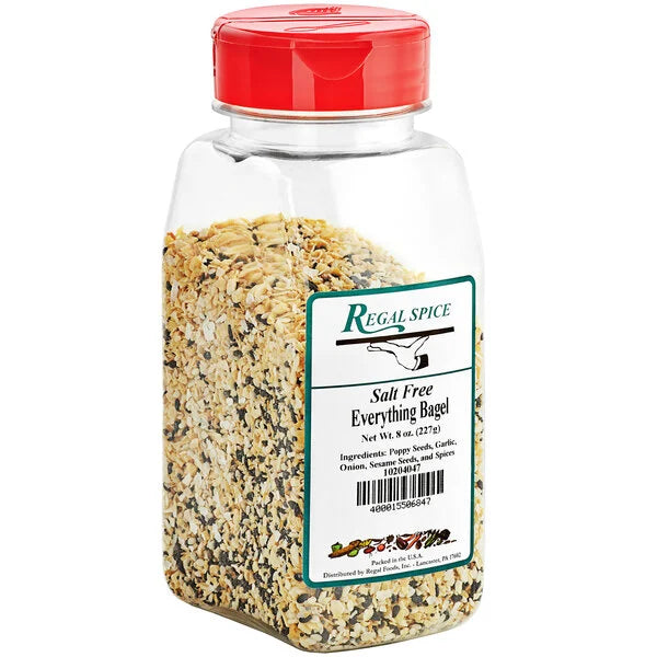 Regal Spices 8 Ounce - Salt-Free Everything Bagel Seasoning