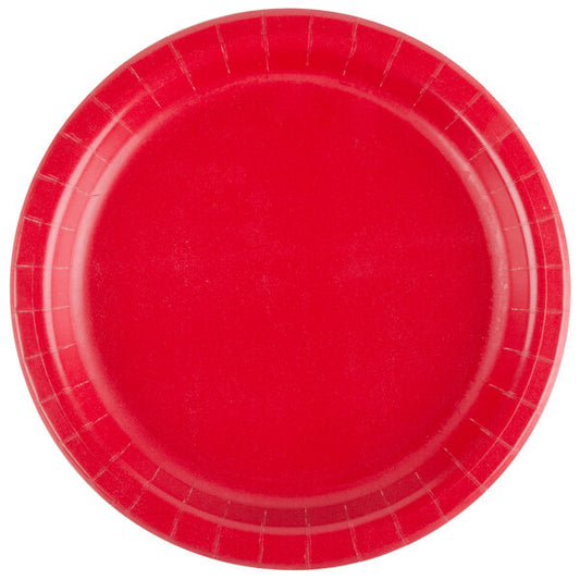 Red 7" Paper Plate (24-Pack)