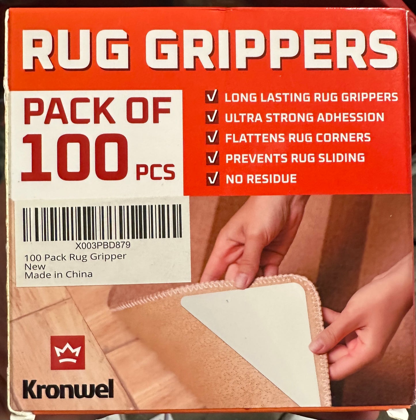 Pack of 100 Rug Grippers