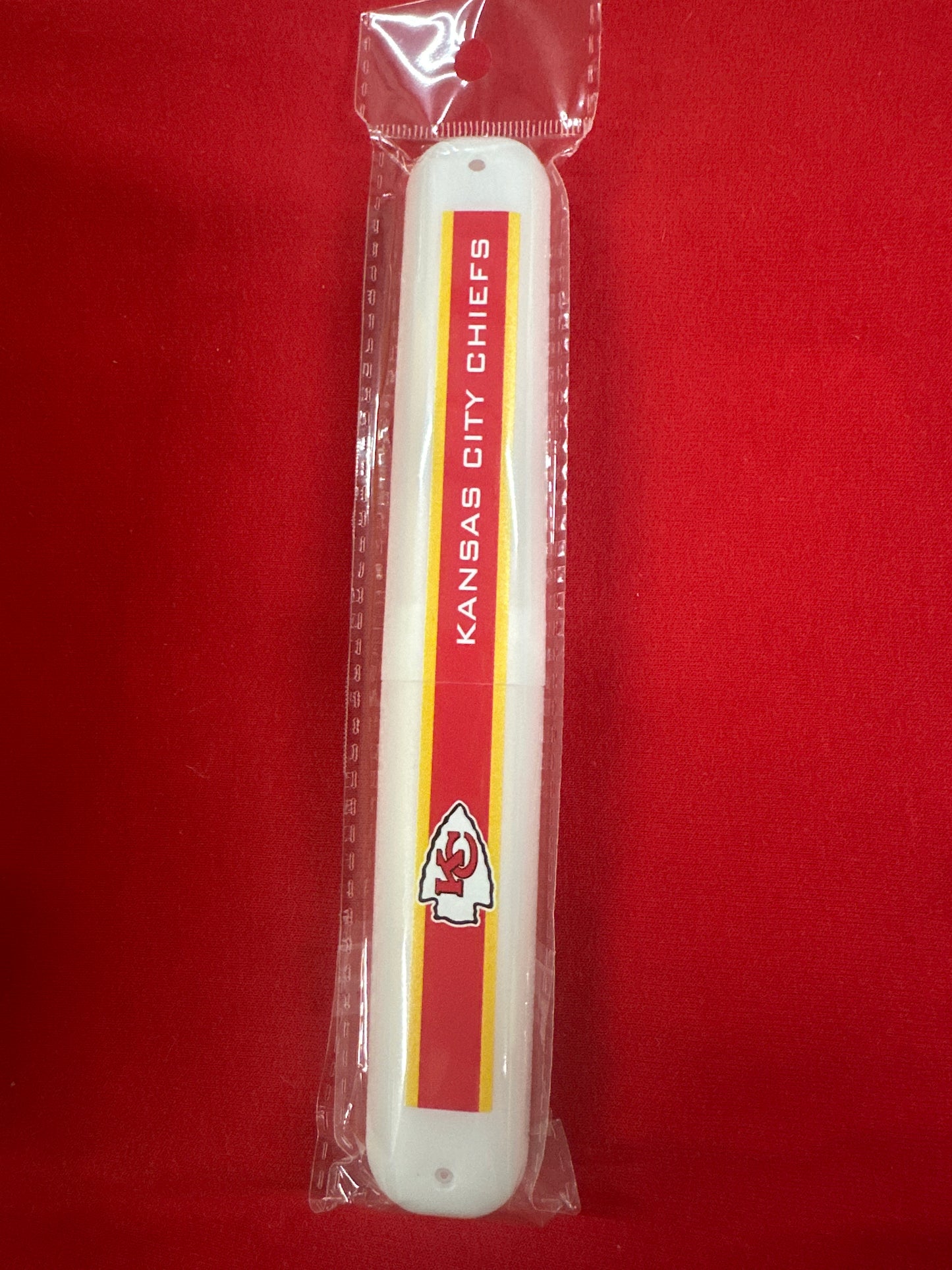 NFL KC Chiefs Travel Toothbrush Holder