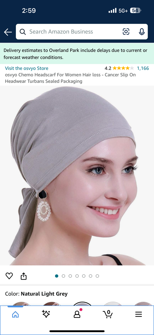 osvyo Chemo Headscarf For Women Hair loss - Cancer Slip On Headwear Turbans Sealed Packaging