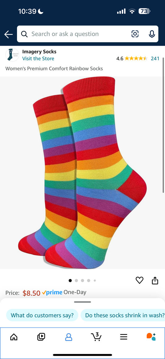 Women's Premium Comfort Rainbow Socks