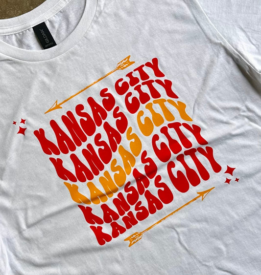 Groovy KC - Kansas City Super Soft T-Shirt (White)