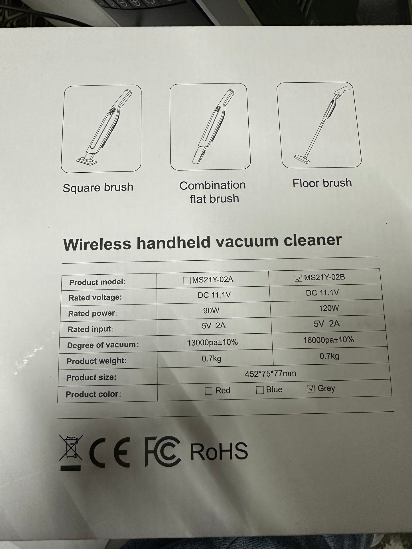 YEAHCO Handheld Vacuum Cordless Vacuum Cleaner, 16000PA High Power Suction Hand Held Vacuum, 6000mAh Car Vacuum Cordless Rechargeable with Base Charger, Portable Mini Hand Vacuum for Home Car Pet Hair (This item cannot be shipped)