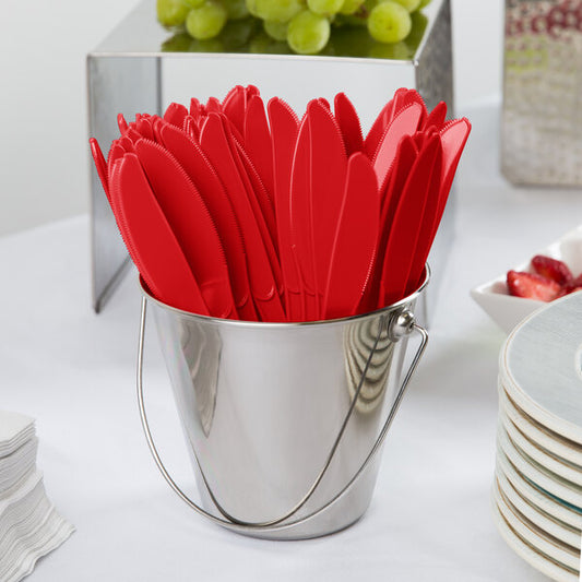 Red Plastic Knives (50-Pack)