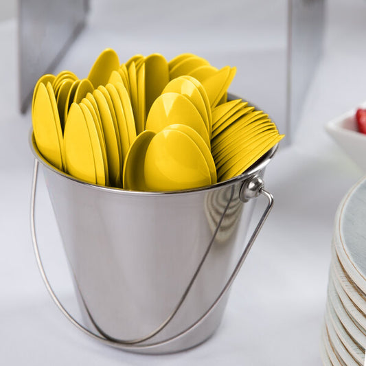 Gold Plastic Spoons (50-Pack)