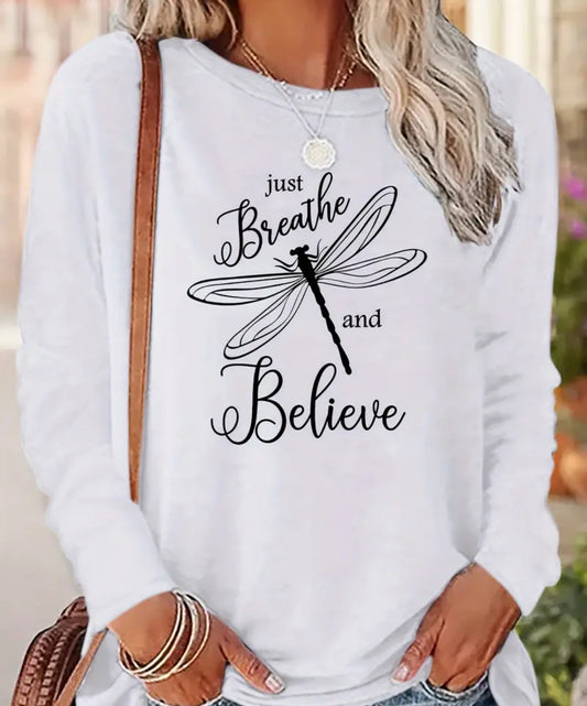 Just Breathe & Believe Long Sleeve T-Shirt