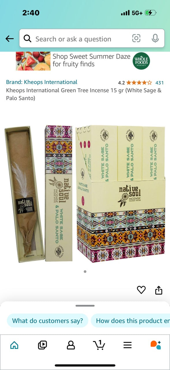 White Sage & Palo Santo Incense