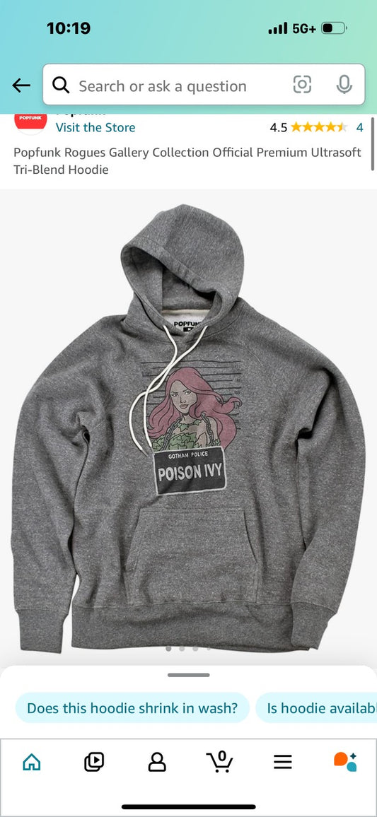 PopFunk Rogues Gallery Hooded Sweatshirt (Small)