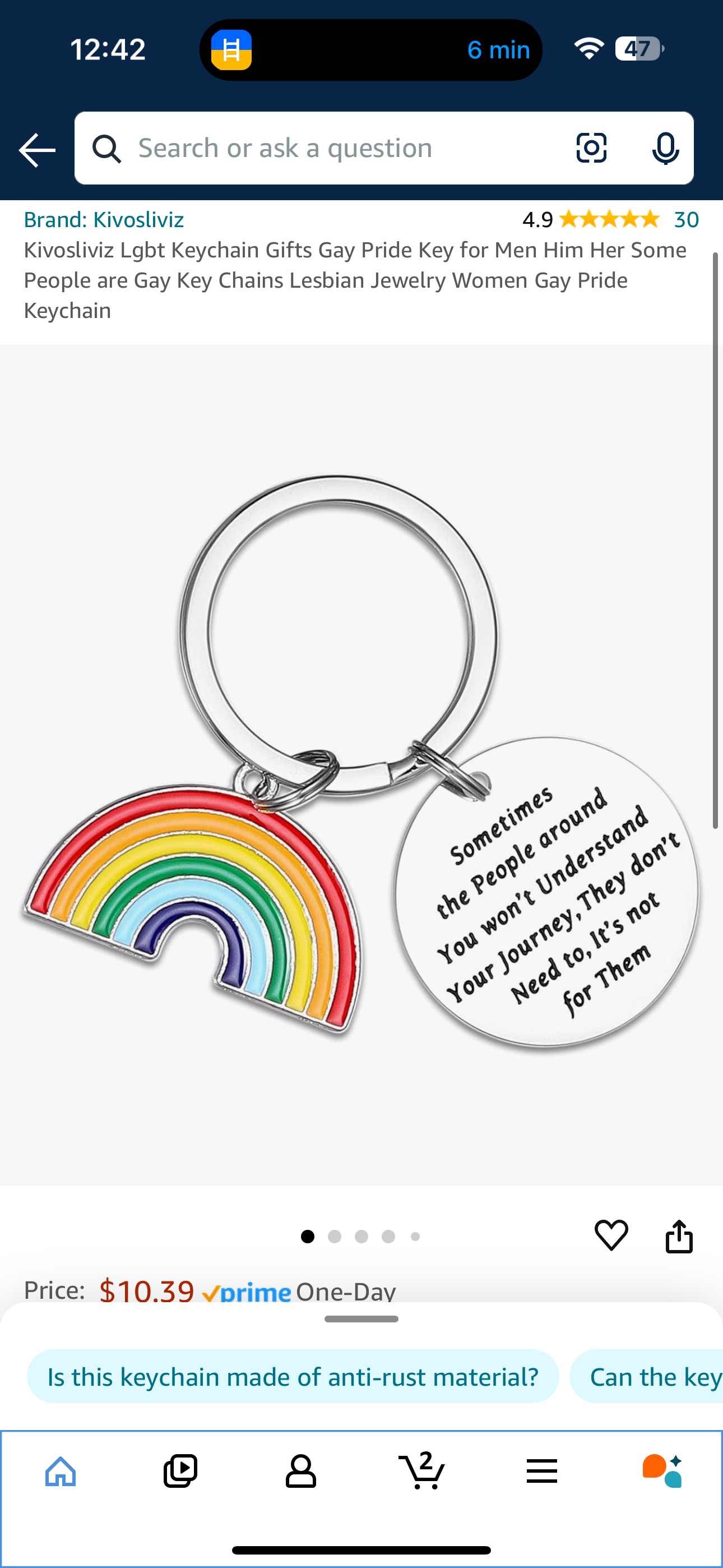 Kivosliviz Lgbt Keychain Gifts Gay Pride Key for Men Him Her Some People are Gay Key Chains Lesbian Jewelry Women Gay Pride Keychain