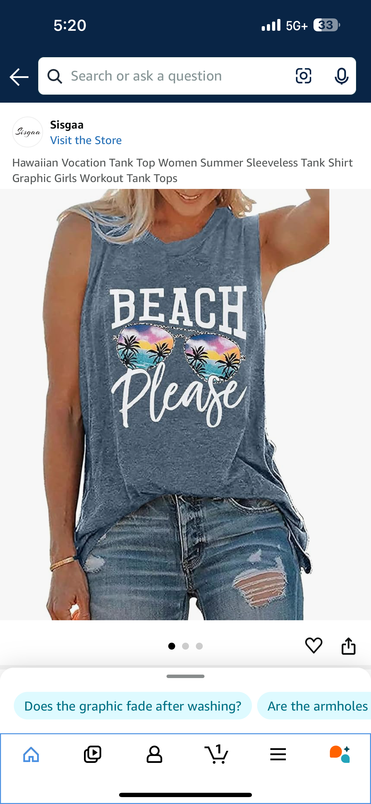 Hawaiian Vocation Tank Top Women Summer Sleeveless Tank Shirt Graphic Girls Workout Tank Tops (Medium)