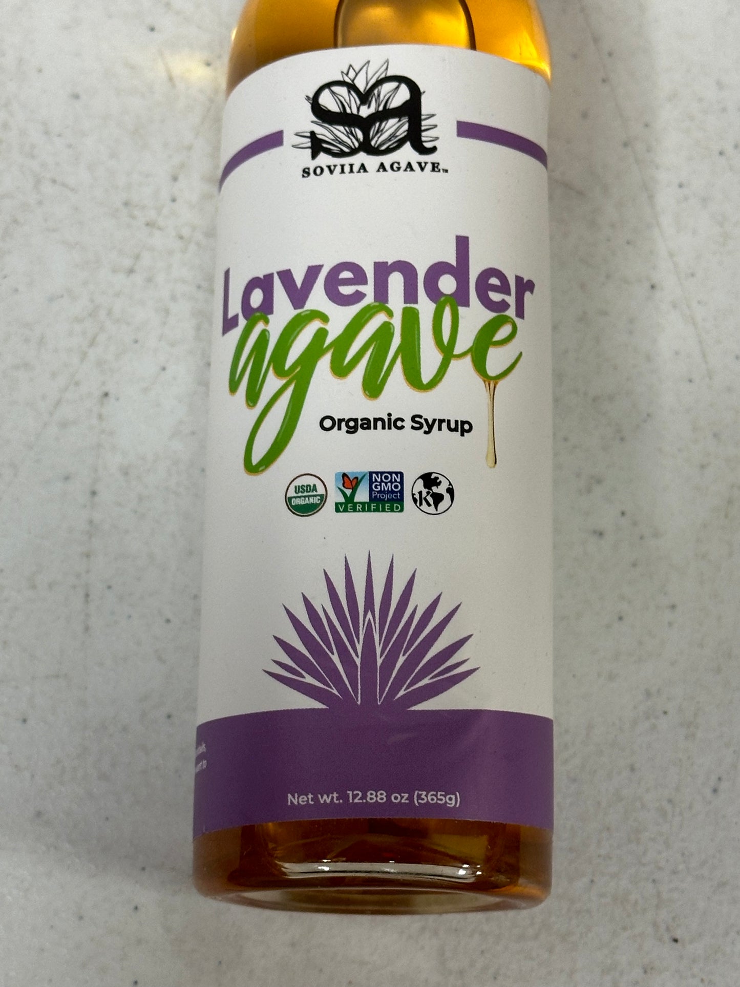 Organic Non GMO Lavender Agave Syrup (Expires 10/26)