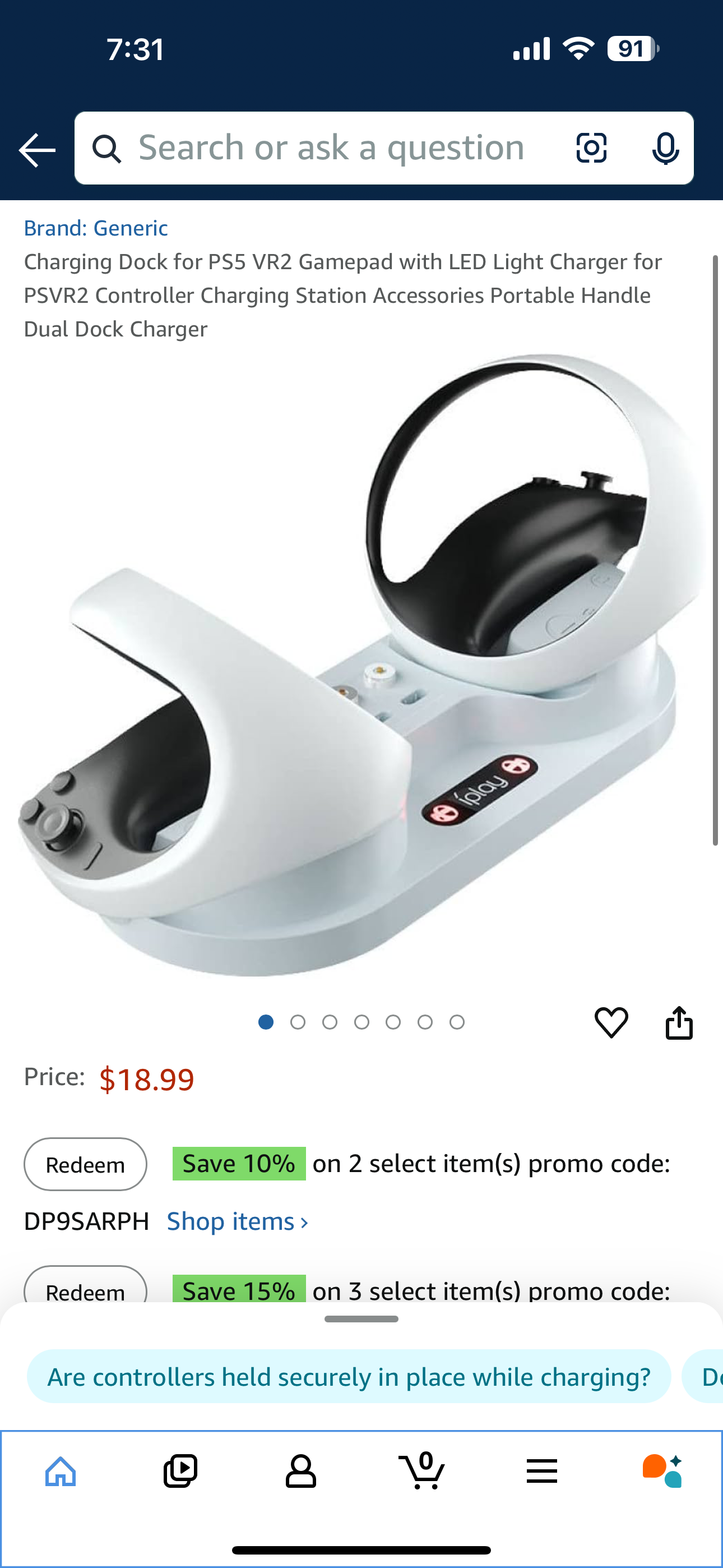 RESELLER PACK - 10 Units PS5 VR2 Charging Dock