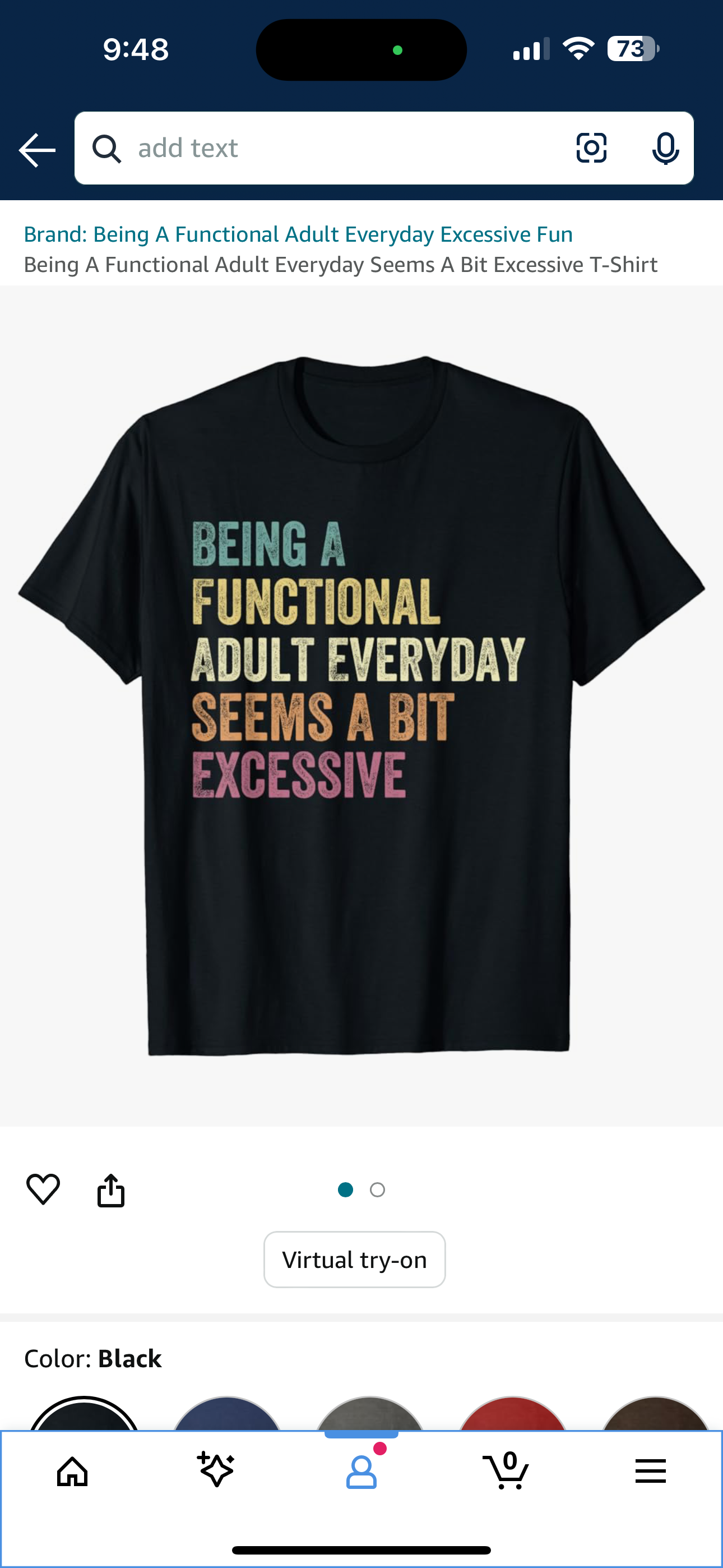 Being A Functional Adult Every Day Seems Excessive - Unisex Super Soft T-Shirt (Black)