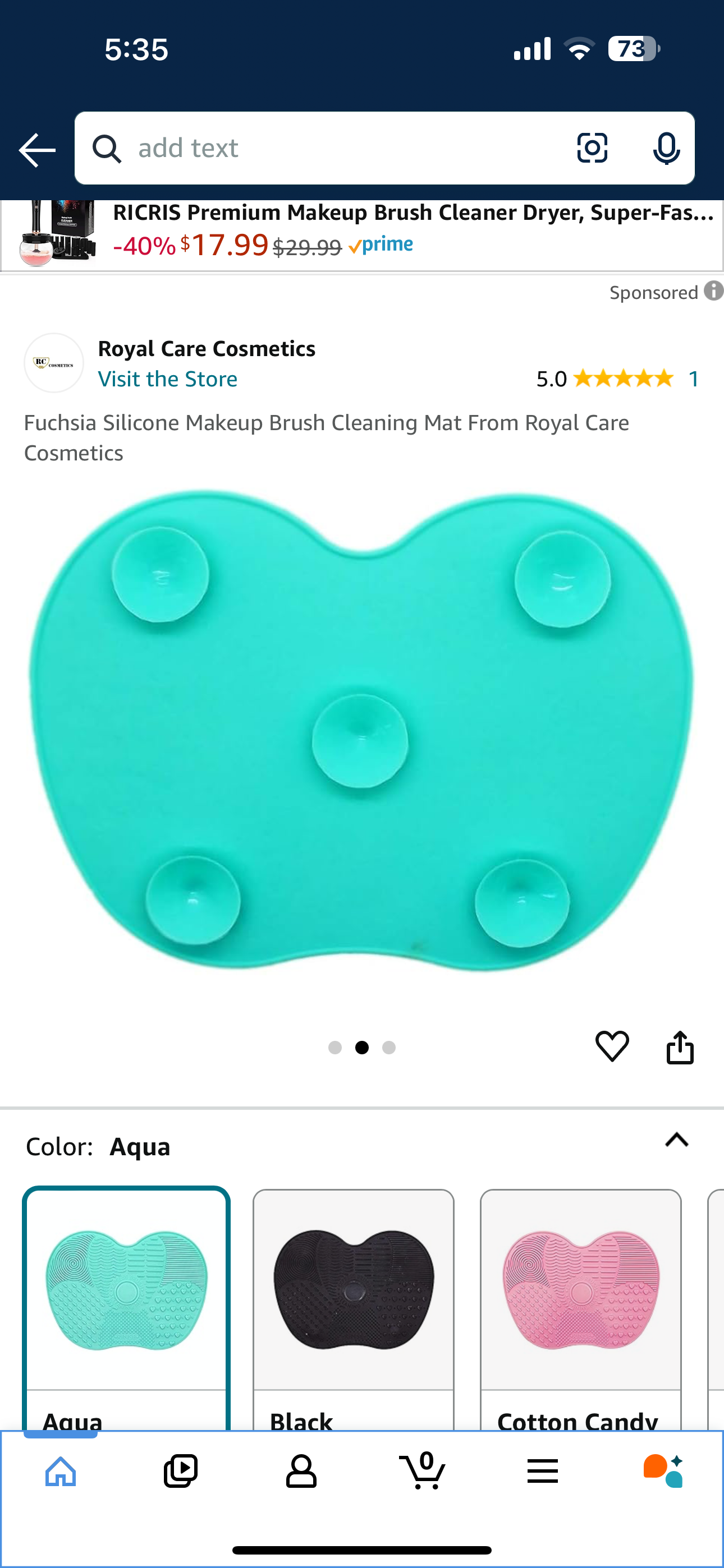 Silicone Makeup Brush Cleaning Mat