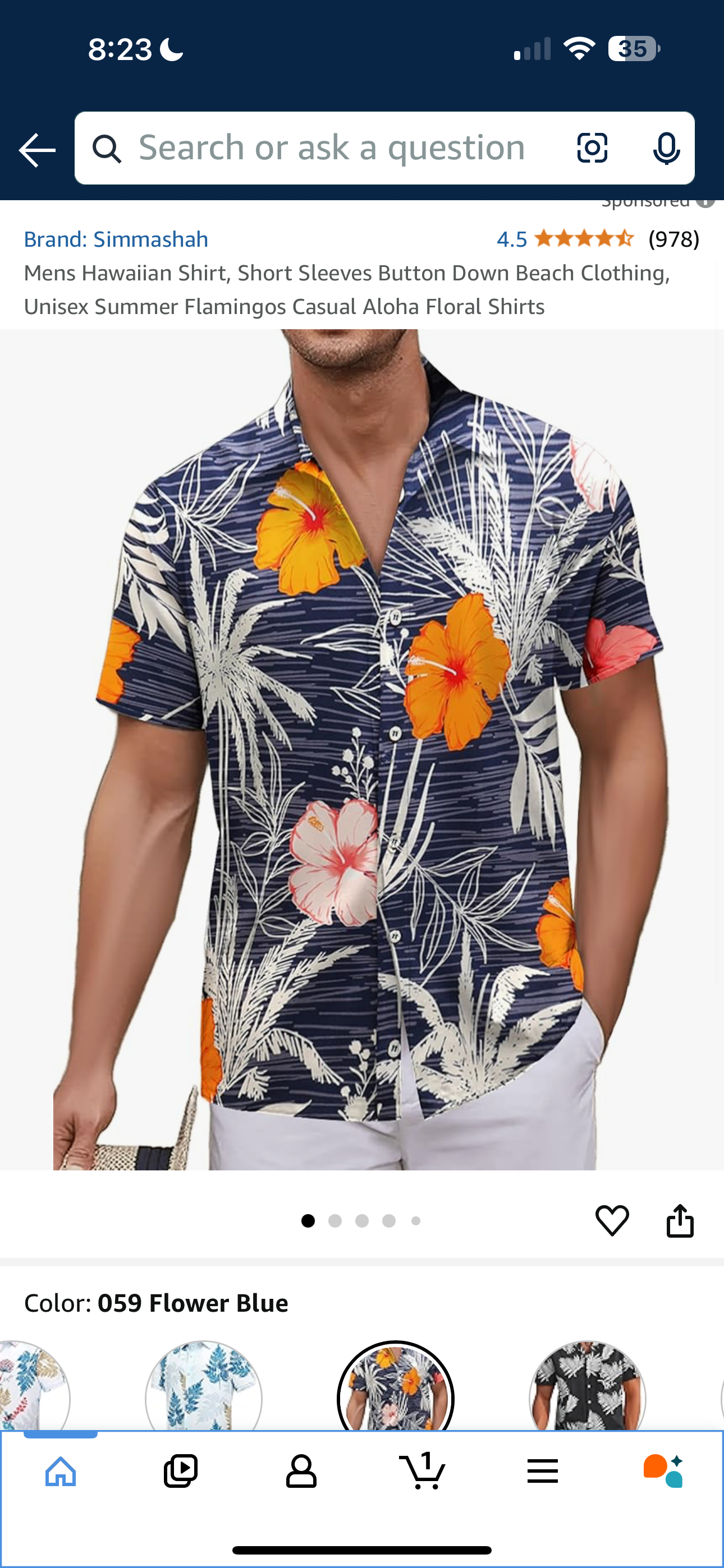 Mens Hawaiian Shirt, Short Sleeves Button Down Beach Clothing, Unisex Summer Flamingos Casual Aloha Floral Shirts, 3XL