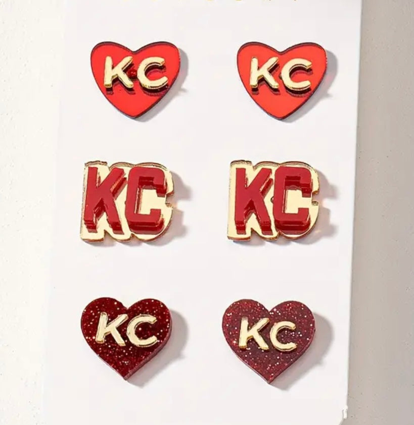 KC Earrings Set 3 pairs