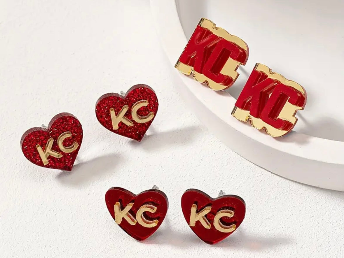 KC Earrings Set 3 pairs