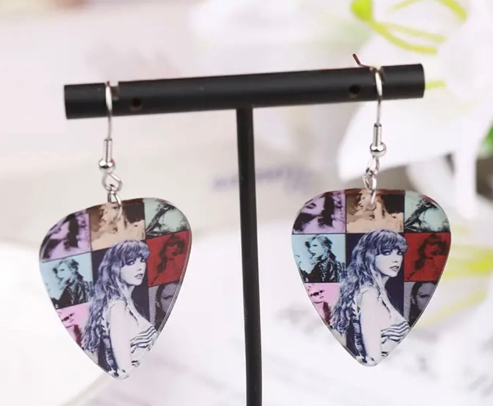 Taylor S Guitar Pick Earrings