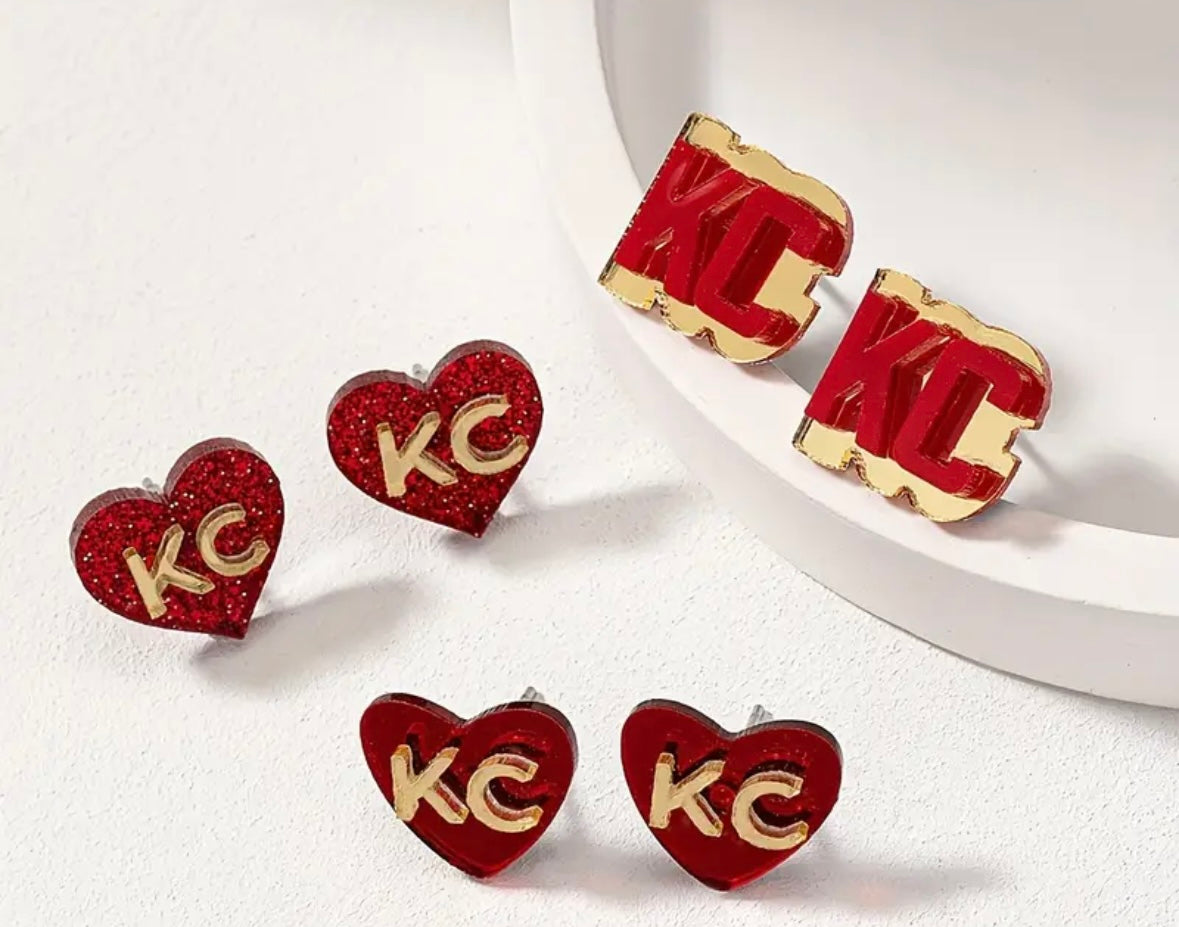 KC Earrings Set 3 pairs