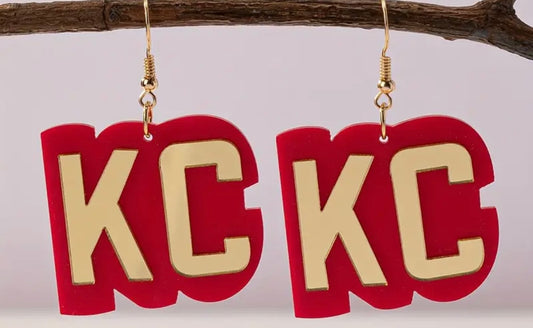 KC Red and Gold Earrings