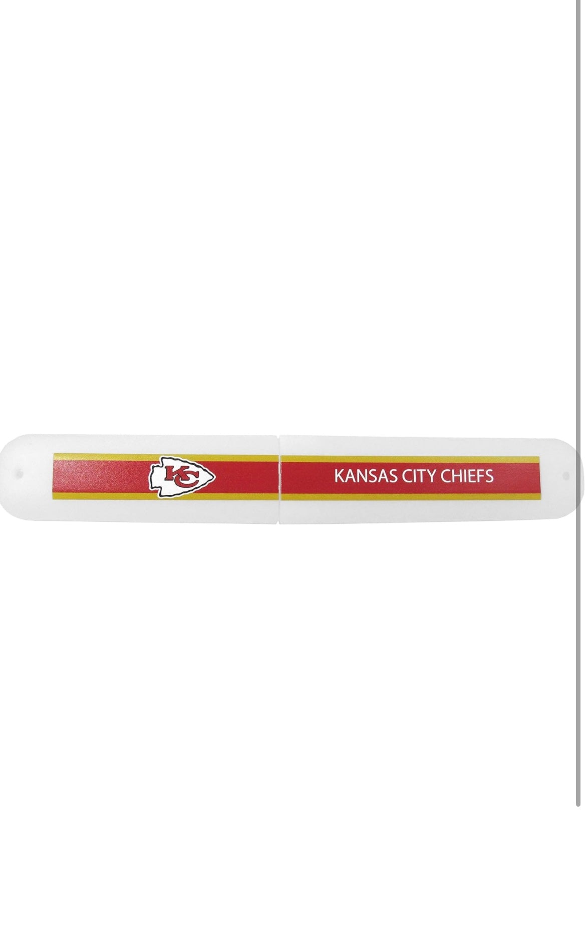 NFL KC Chiefs Travel Toothbrush Holder