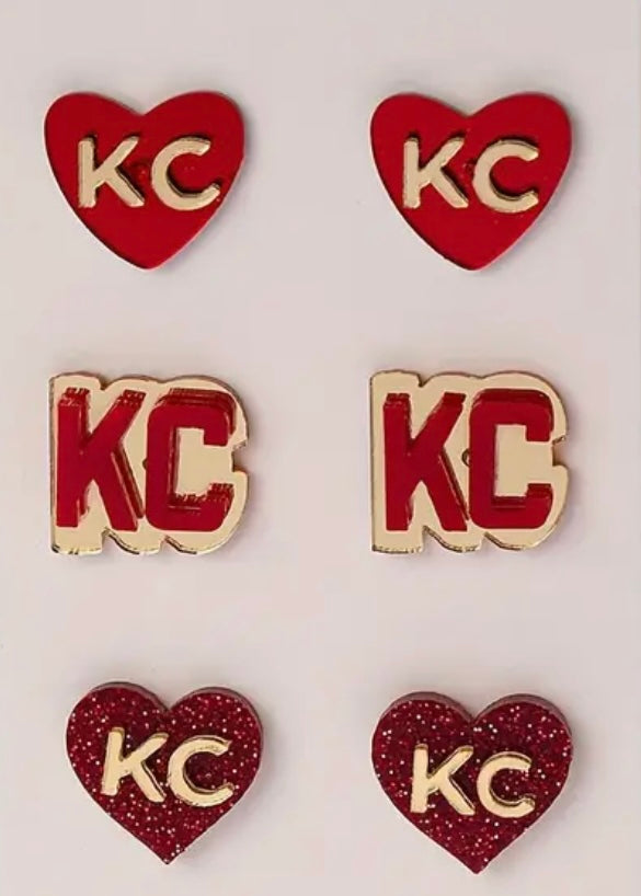 KC Earrings Set 3 pairs