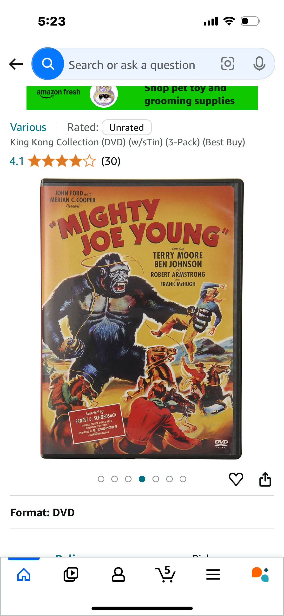 King Kong Collection (DVD) (w/sTin) (3-Pack) Collectors Edition