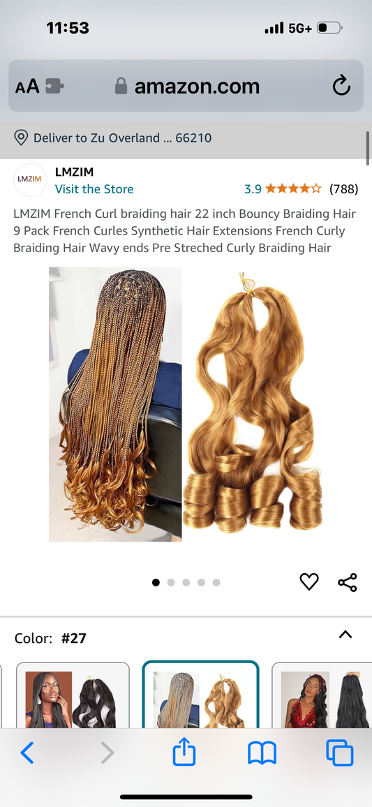 French Curl braiding hair 27 inch Bouncy Braiding Hair 9 Pack French Curles Synthetic Hair Extensions French Curly Braiding Hair Wavy ends Pre Streched Curly Braiding Hair