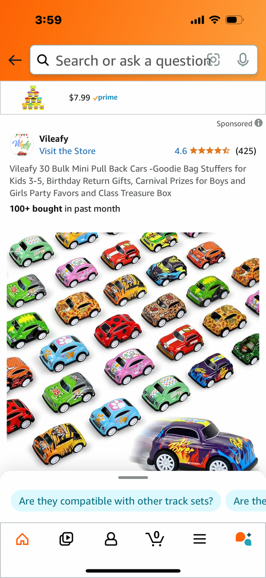 Vileafy 30 Bulk Mini Pull Back Cars -Goodie Bag Stuffers for Kids 3-5, Birthday Return Gifts, Carnival Prizes for Boys and Girls Party Favors and Class Treasure Box