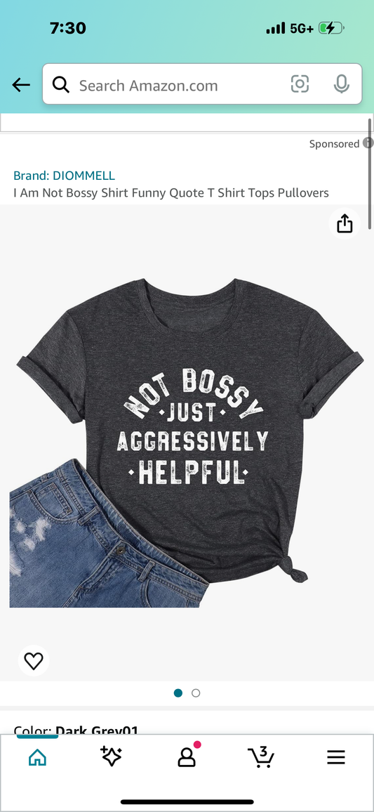 I Am Not Bossy Shirt Funny Quote T Shirt Tops Pullovers