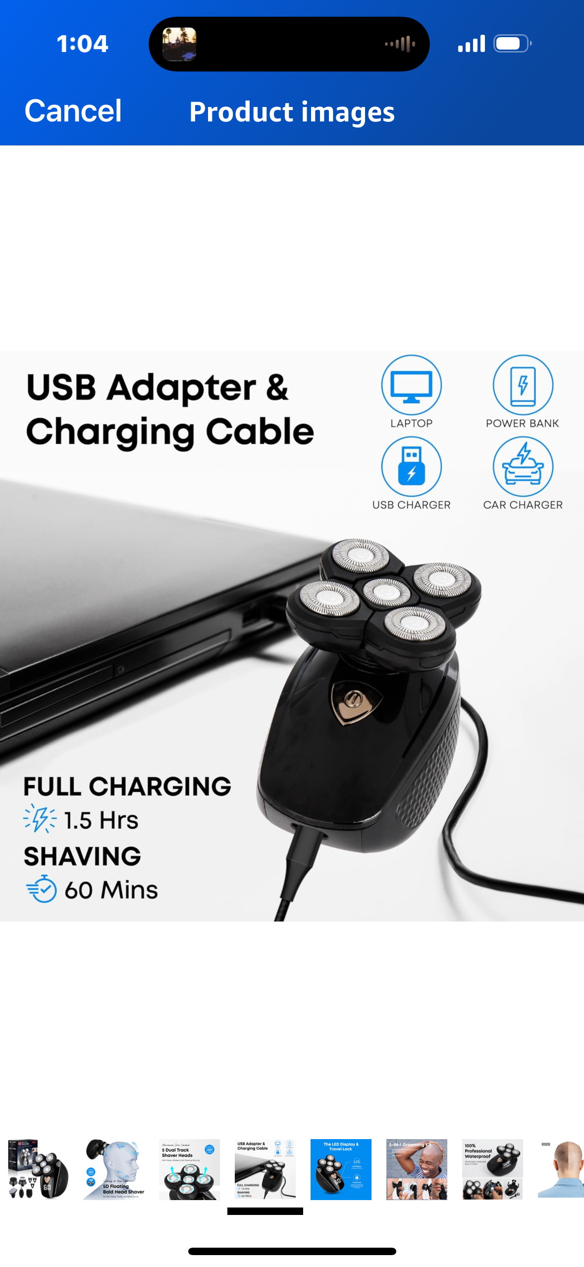 Electric Shaver for Men: 5 in 1 Electric Head Shavers for Rotary Waterproof Cordless Electric Shavers