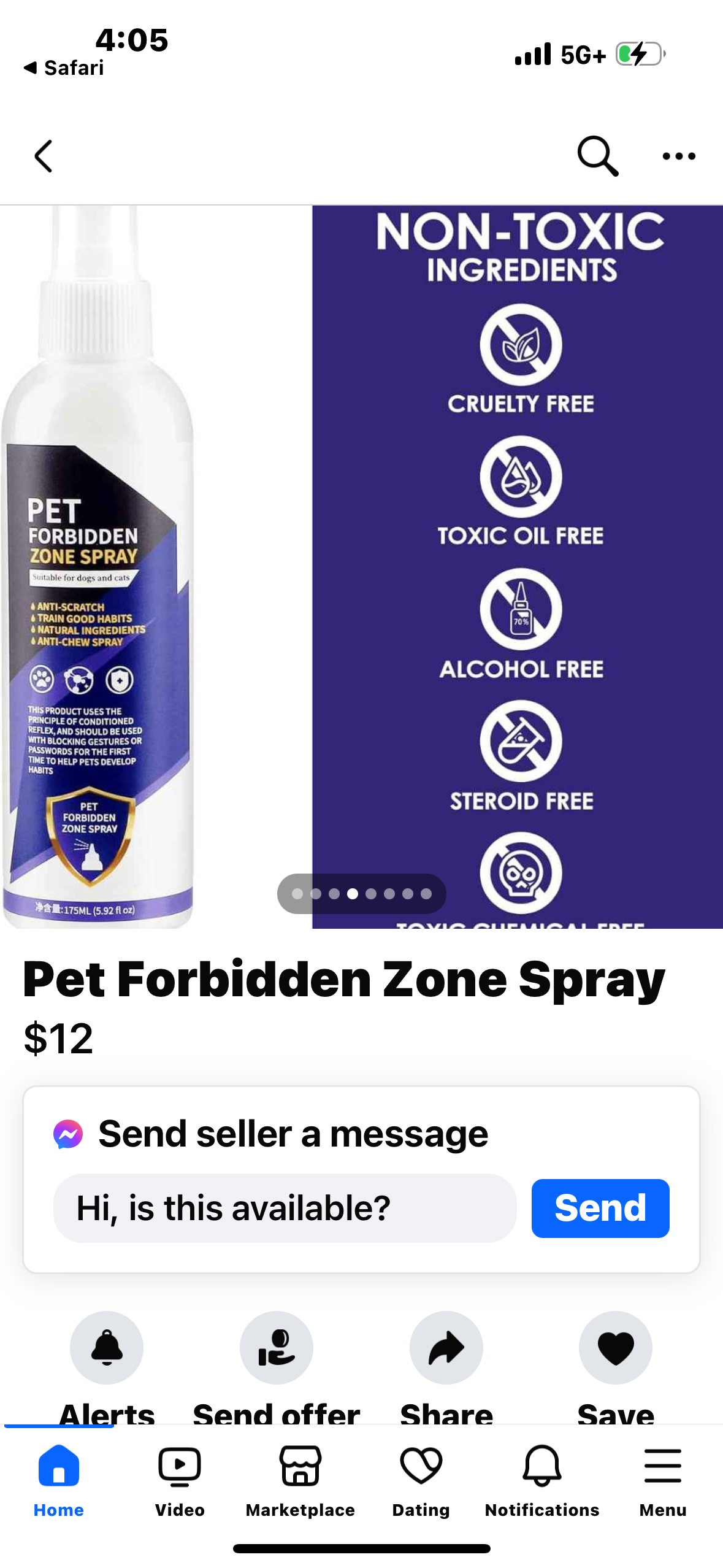 Pet Restricted Area Spray & Cat, Dog Training & Behavior Aids to Stop Chewing, Cat and Dog Pee Deterrent Repellent Spray Indoor