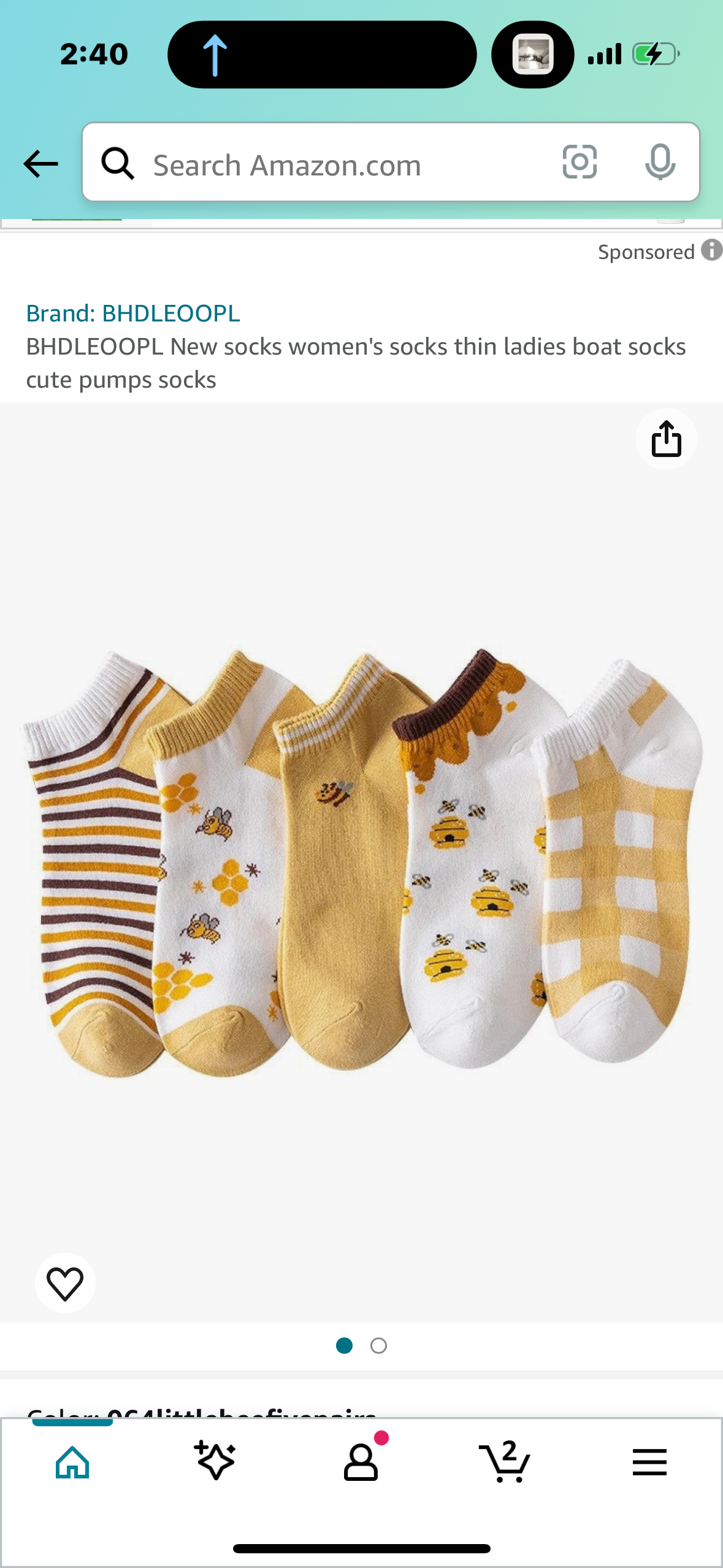 5 pairs Women’s Bee Low cut Socks