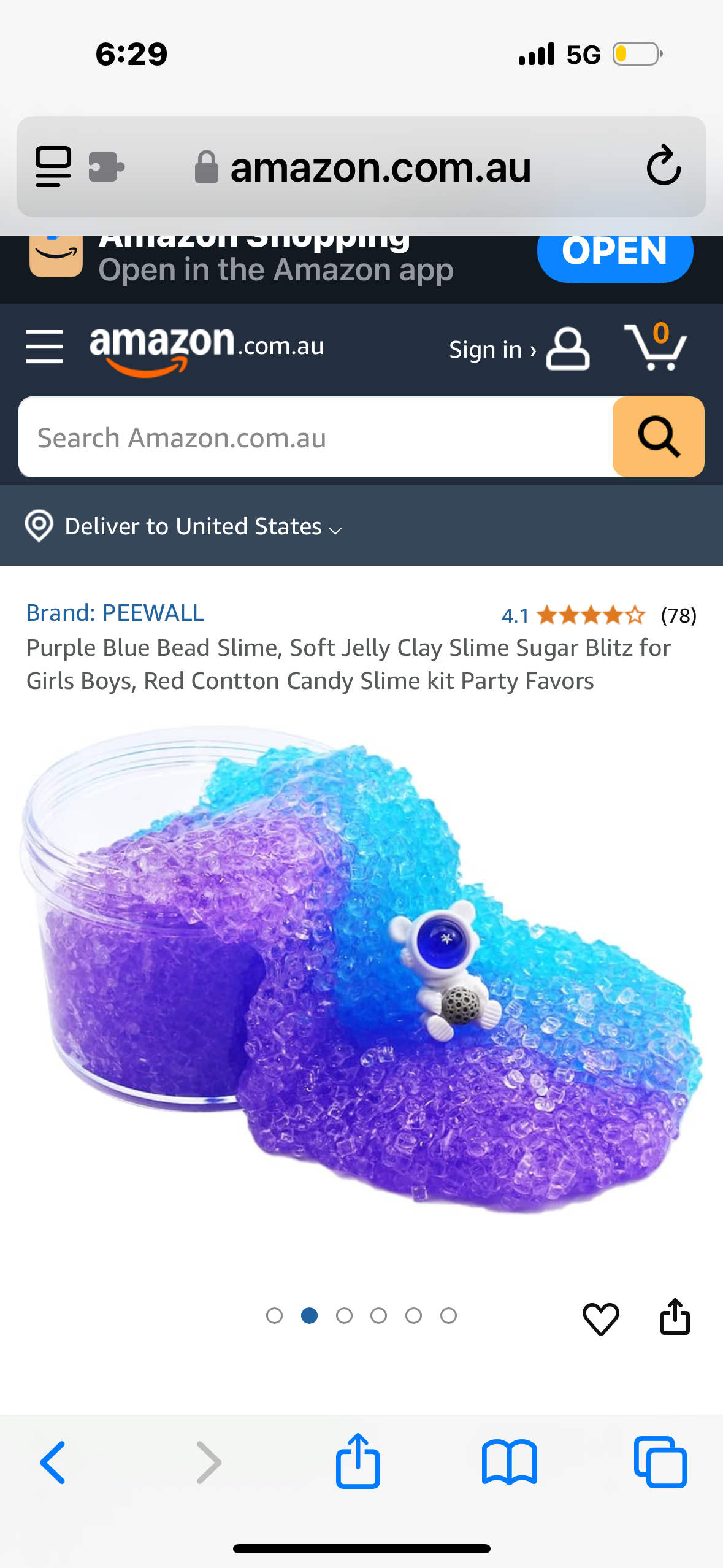 Purple Blue Bead Slime, Soft Jelly Clay Slime Sugar Blitz for Girls Boys, Red Contton Candy Slime kit Party Favors