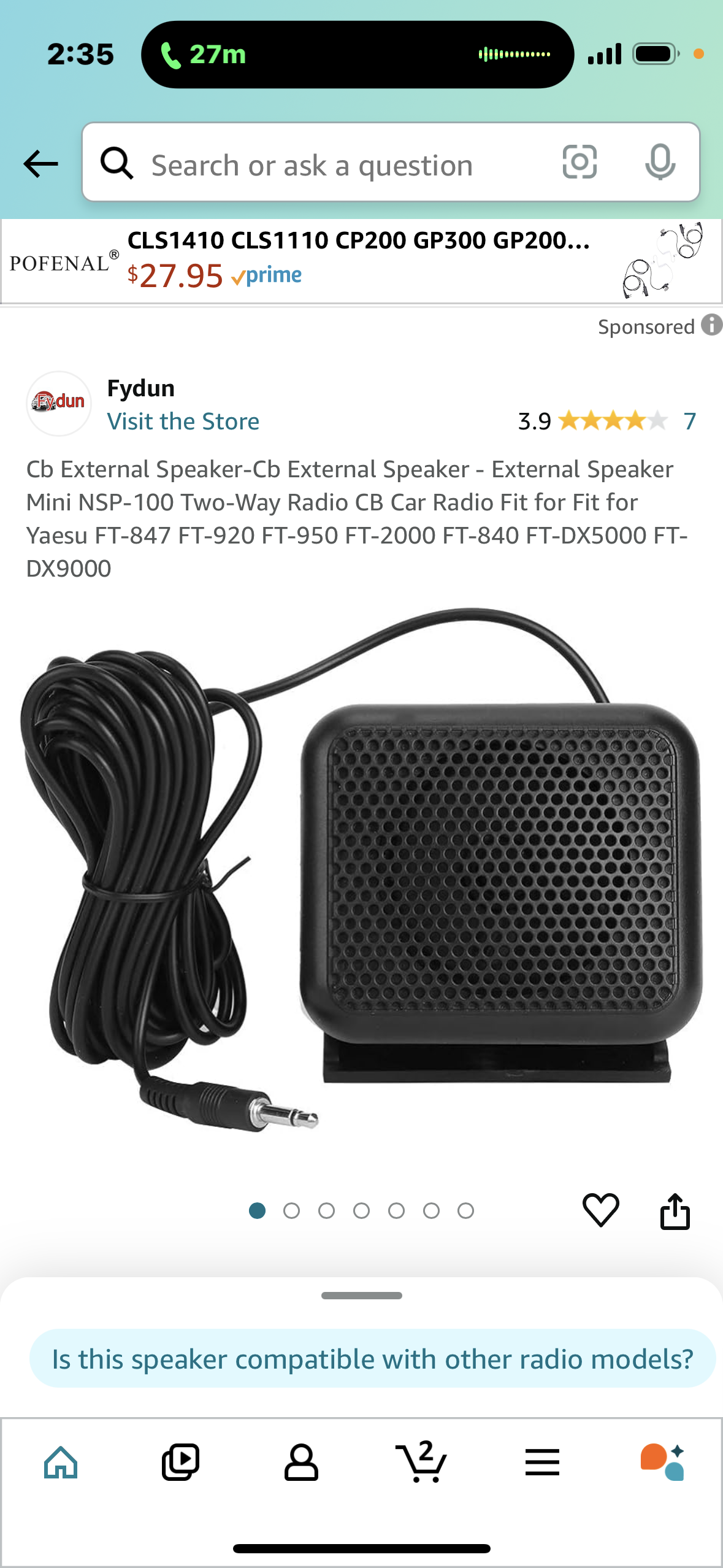 Cb External Speaker-Cb External Speaker - External Speaker Mini NSP-100 Two-Way Radio CB Car Radio Fit for Fit for Yaesu FT-847 FT-920 FT-950 FT-2000 FT-840 FT-DX5000 FT-DX9000