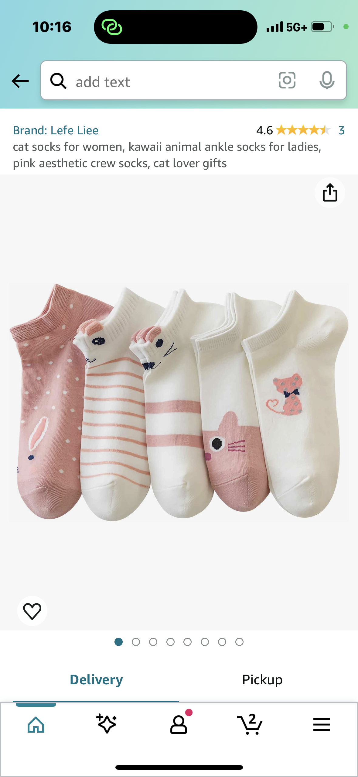 5-pack Cute Cat Cartoon Ankle Socks