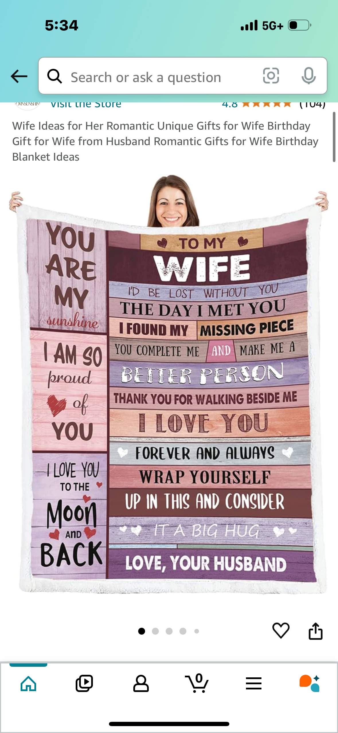 Wife Ideas for Her Romantic Unique Gifts for Wife Birthday Gift for Wife from Husband Romantic Gifts for Wife Birthday Blanket Ideas