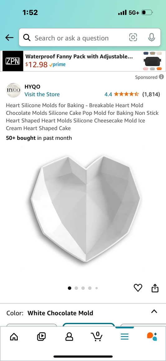 Heart Silicone Molds for Baking - Breakable Heart Mold Chocolate Molds Silicone Cake Pop Mold for Baking Non Stick Heart Shaped Heart Molds Silicone Cheesecake Mold Ice Cream Heart Shaped Cake