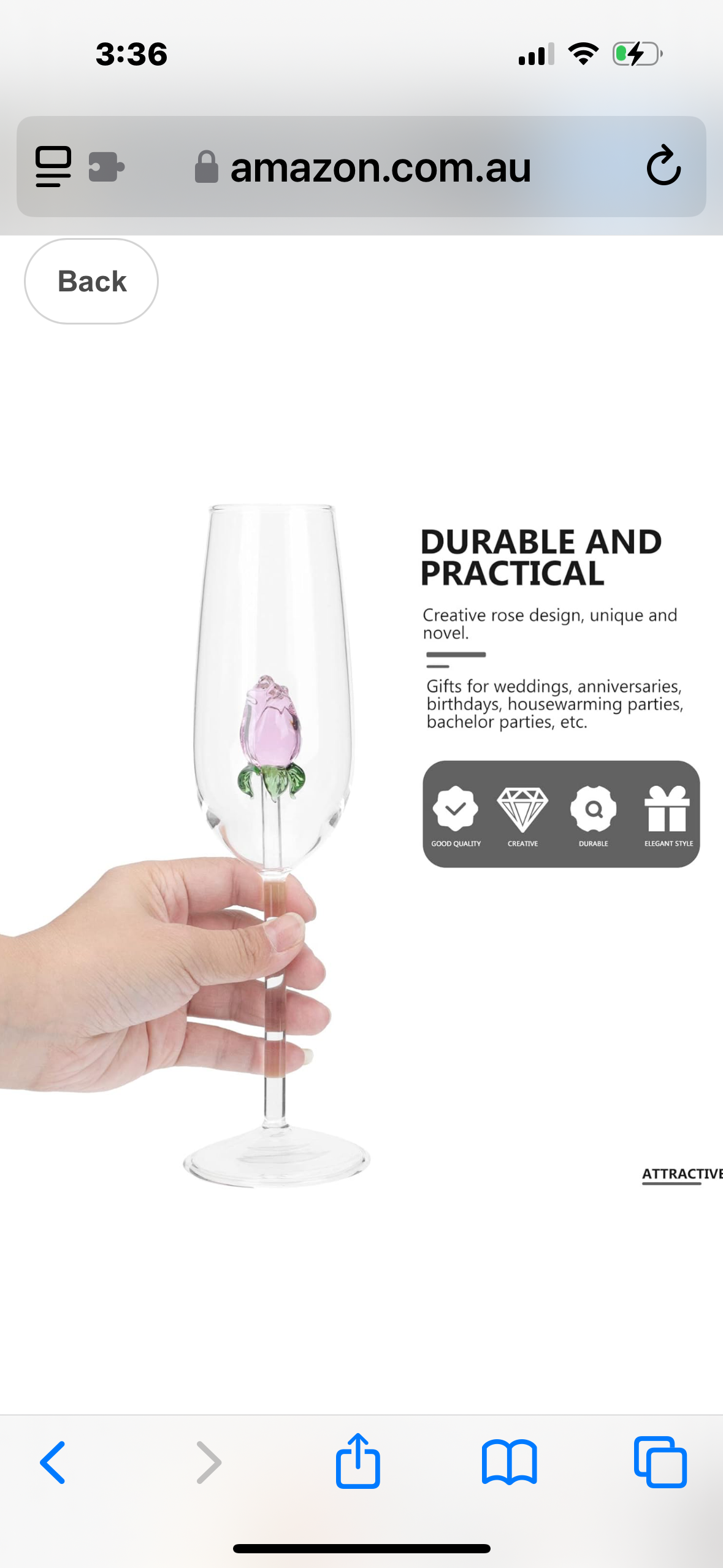 Rose Flower Wine Glasses Rose Crystal Goblets with Inner Rose Flower Shaped Rose Shaped Wine Glass for Party Wedding Dinner Festival Kitchen Bar Celebration 230ml