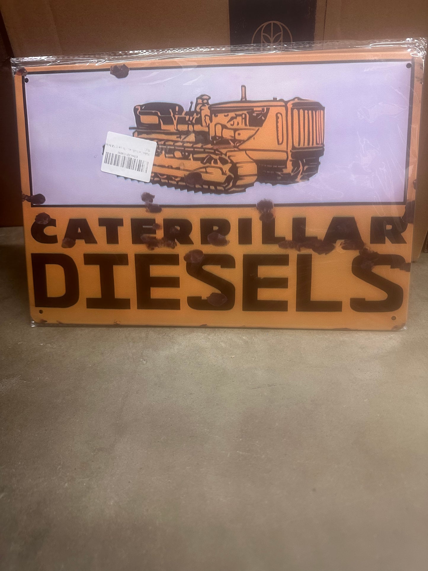 Caterpillar Metal Signs 8x12