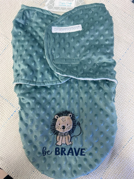 Super Soft Swaddle Sack Be Brave