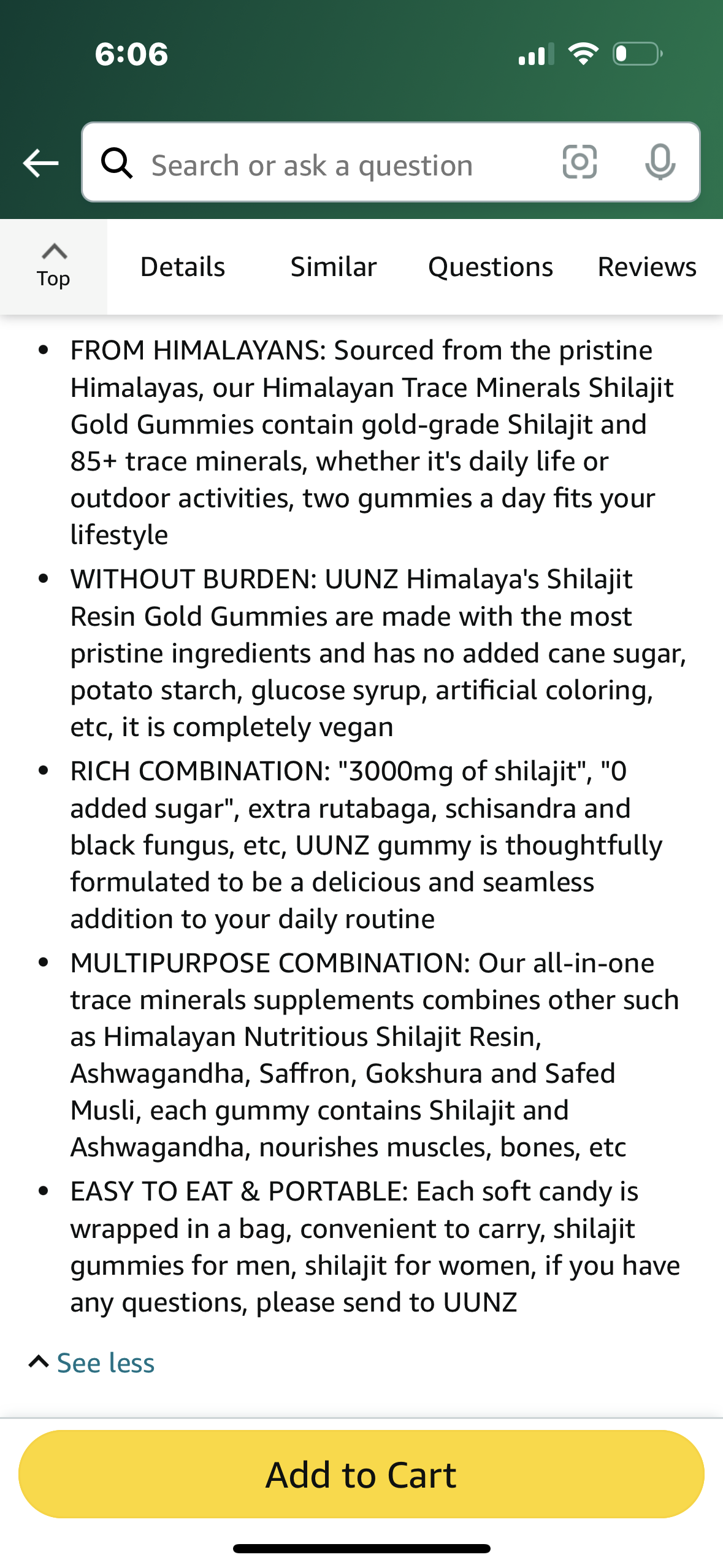 Himalayan Nutritious Shilajit Gummies Gold - Ashwagandha, Gokshura - Fulvic Acid - 85+ Trace Minerals - for Men Women - No Added Sugar - 60 Gummy(Shilajit Gummies 60Gummy