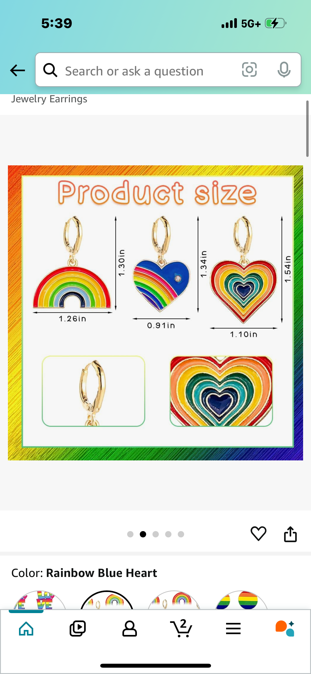 Rainbow Earrings Pride Earrings Gay Pride Month Drop Dangle Earrings for LGBTQ+ Pride Pendant Earrings for Jewelry Earrings