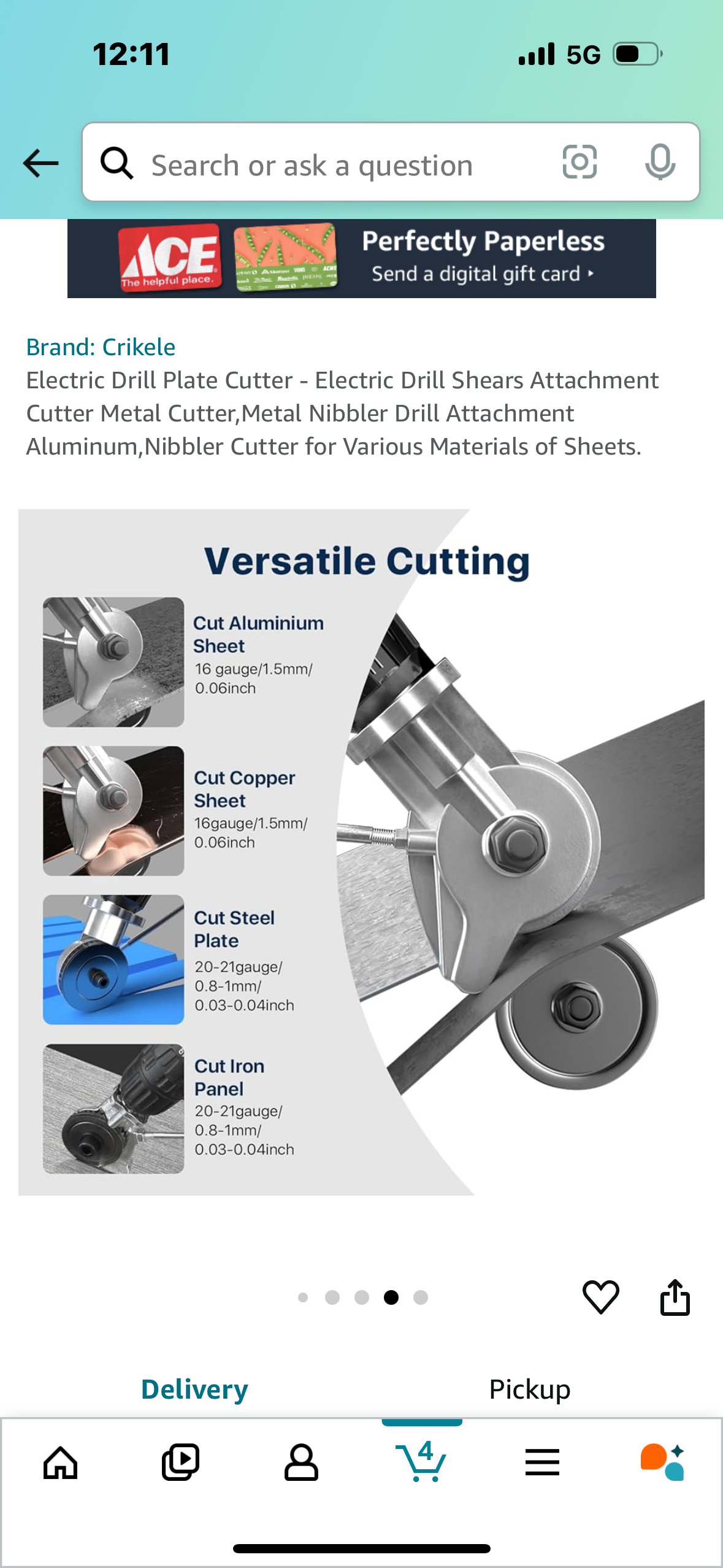 Electric Drill Plate Cutter - Electric Drill Shears Attachment Cutter Metal Cutter,Metal Nibbler Drill Attachment Aluminum,Nibbler Cutter for Various Materials of Sheets