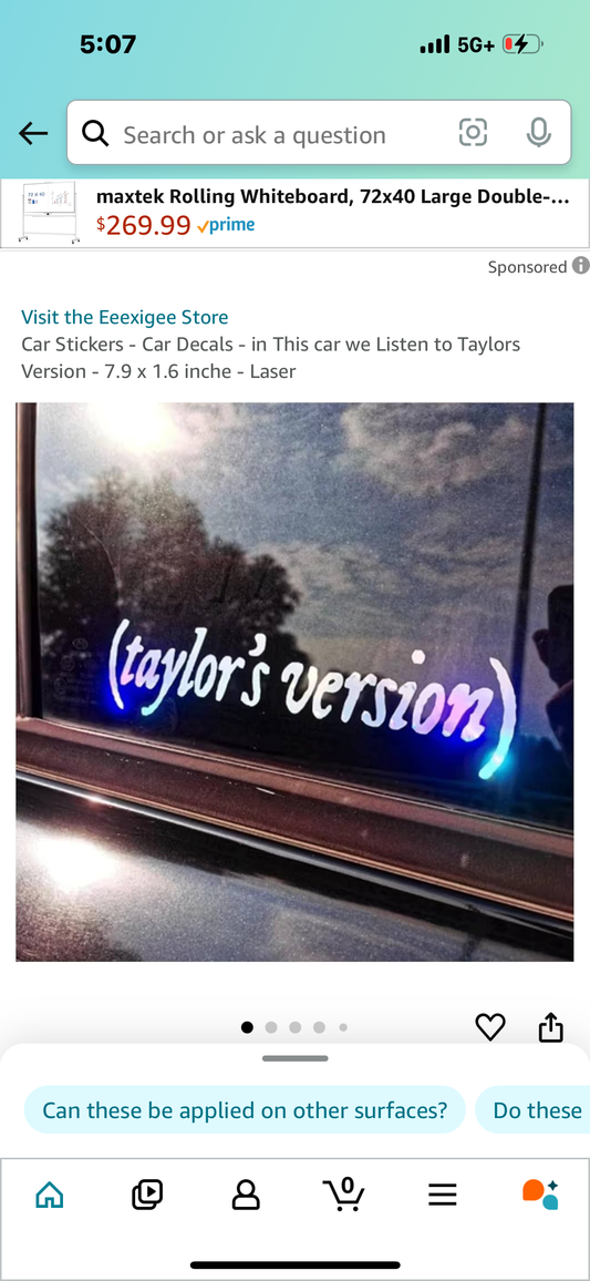 Taylor Car Decal